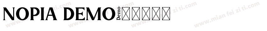 NOPIA DEMO字体转换
